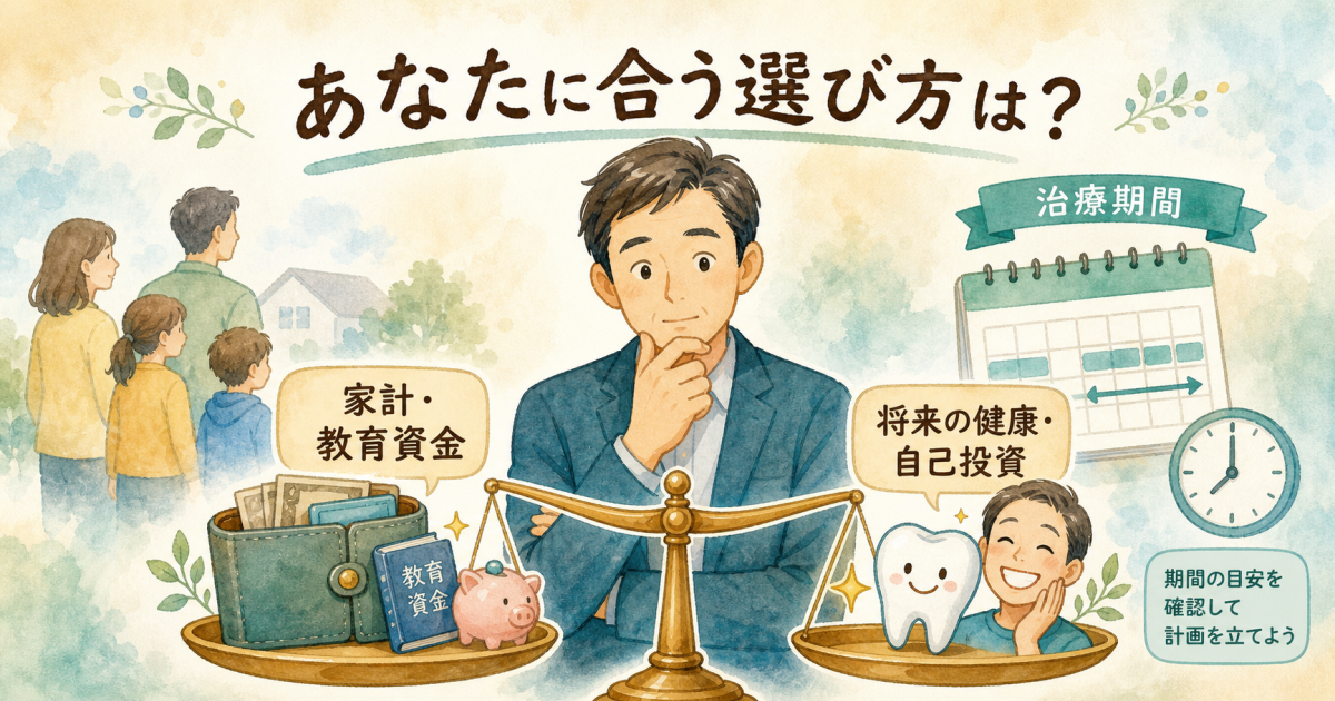 後悔しないための3つの治療選択肢（インプラント・ブリッジ・入れ歯）を徹底比較