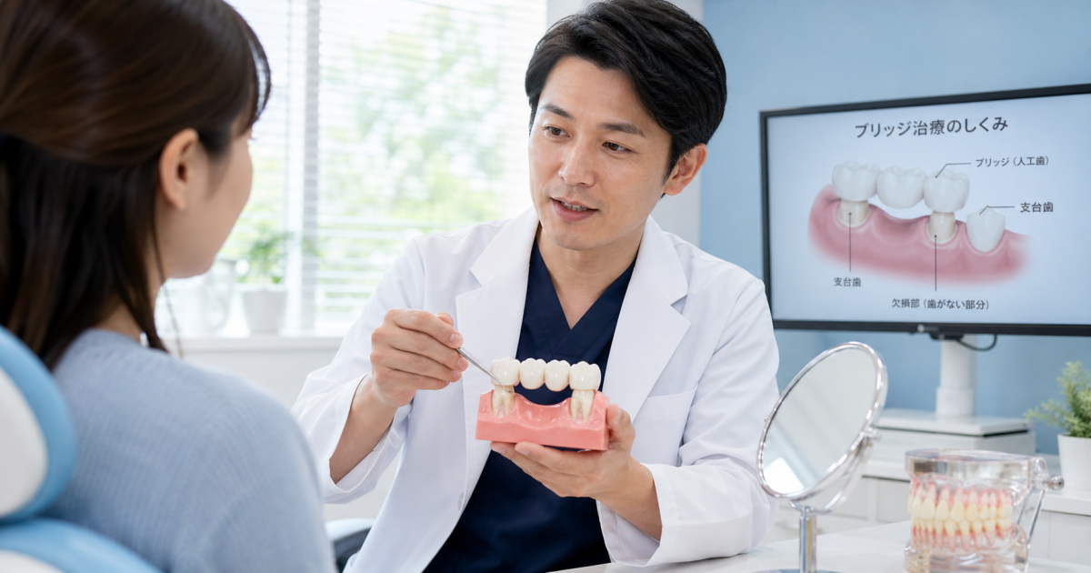 ブリッジの土台がグラグラ?接着剤の劣化と抜歯リスクの見分け方