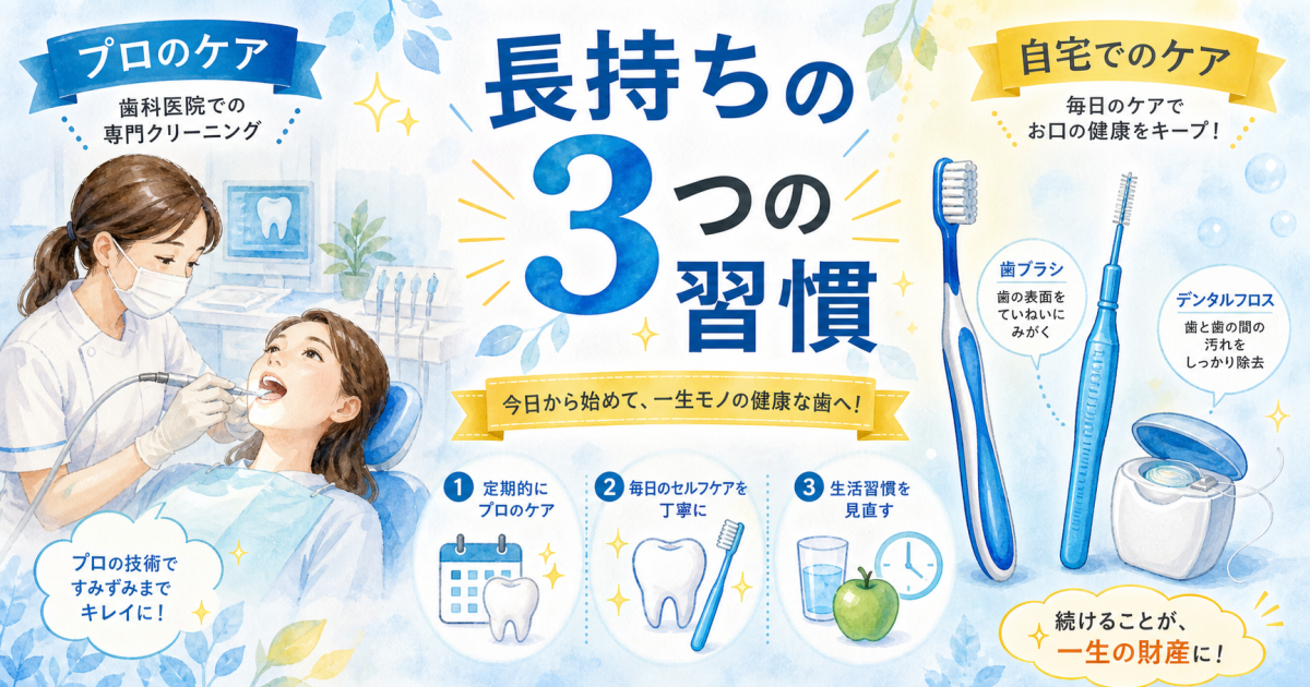 プロのケアと自宅での習慣！インプラントを長持ちさせる3つのセルフケア極意