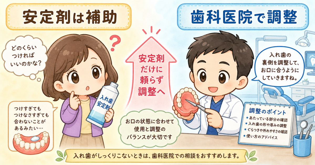 人前で慌てないために!日常でできる入れ歯固定のコツと応急処置