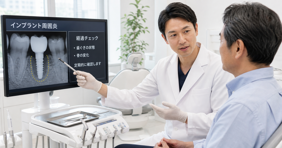 人工歯根の寿命を縮める要因と「インプラント周囲炎」のリスク