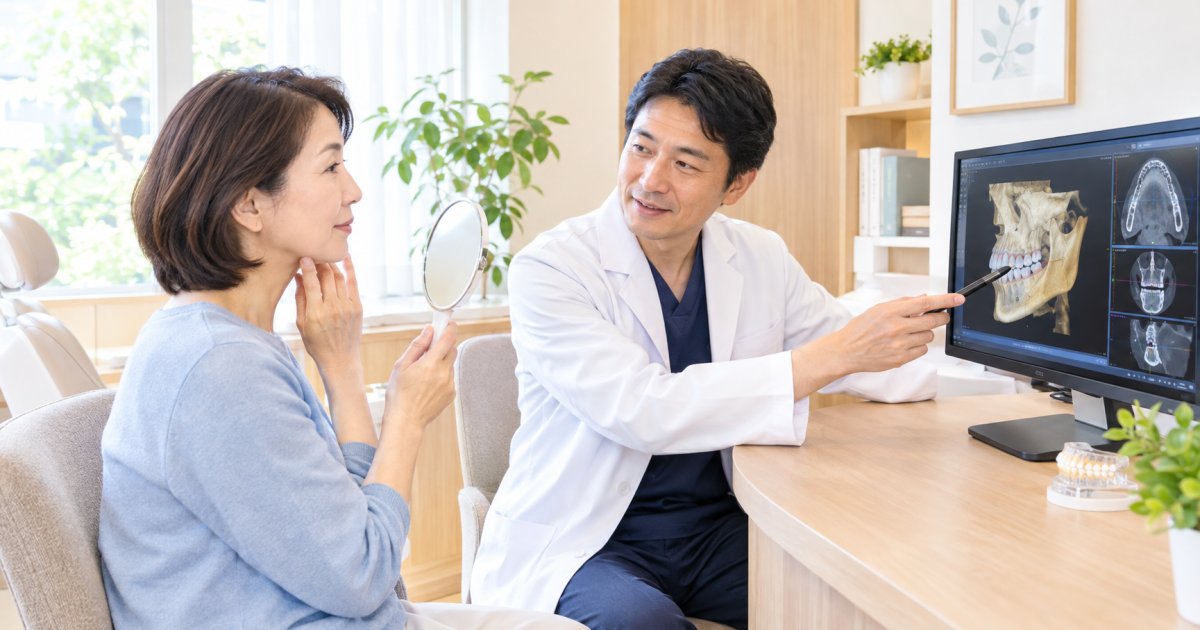 歯を失うと頬がこける？片側の変化を防ぐ原因の解説と治療法