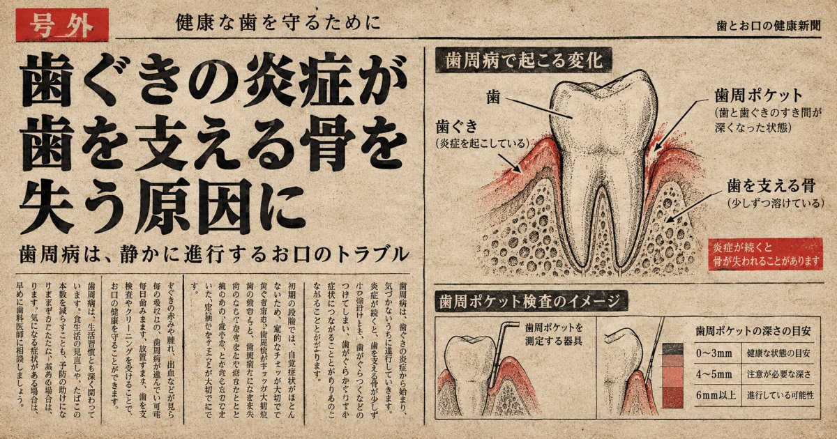 歯周病がある場合に確認しておきたい歯ぐきの条件