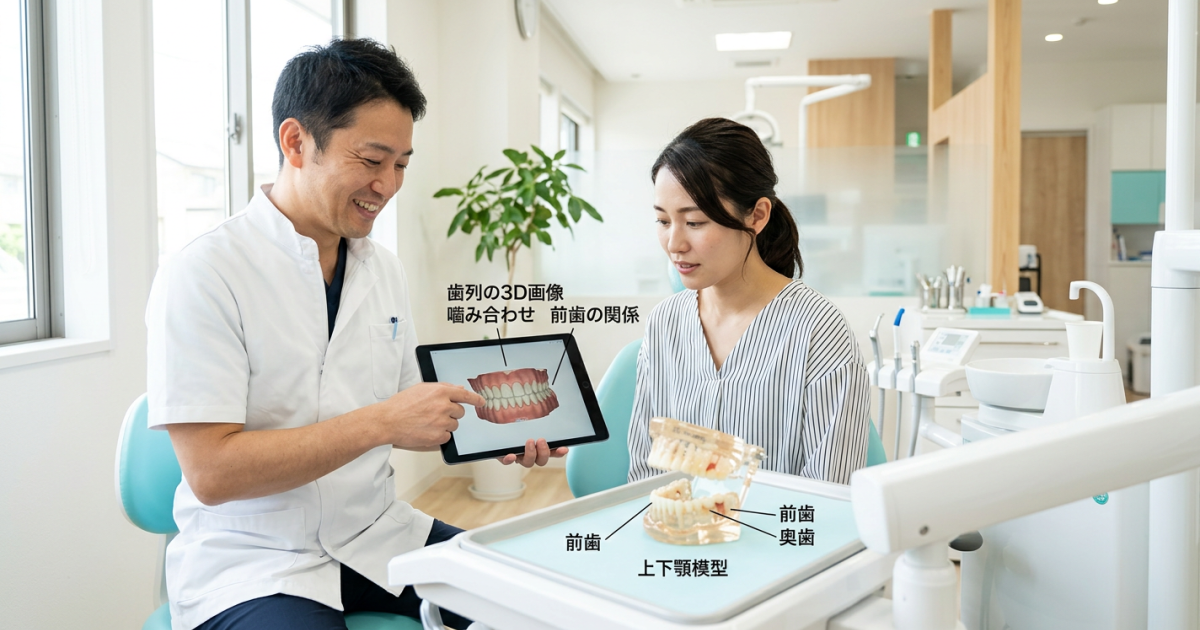 前歯だけの部分矯正と全体矯正の根本的な違い(費用・期間・範囲の比較)