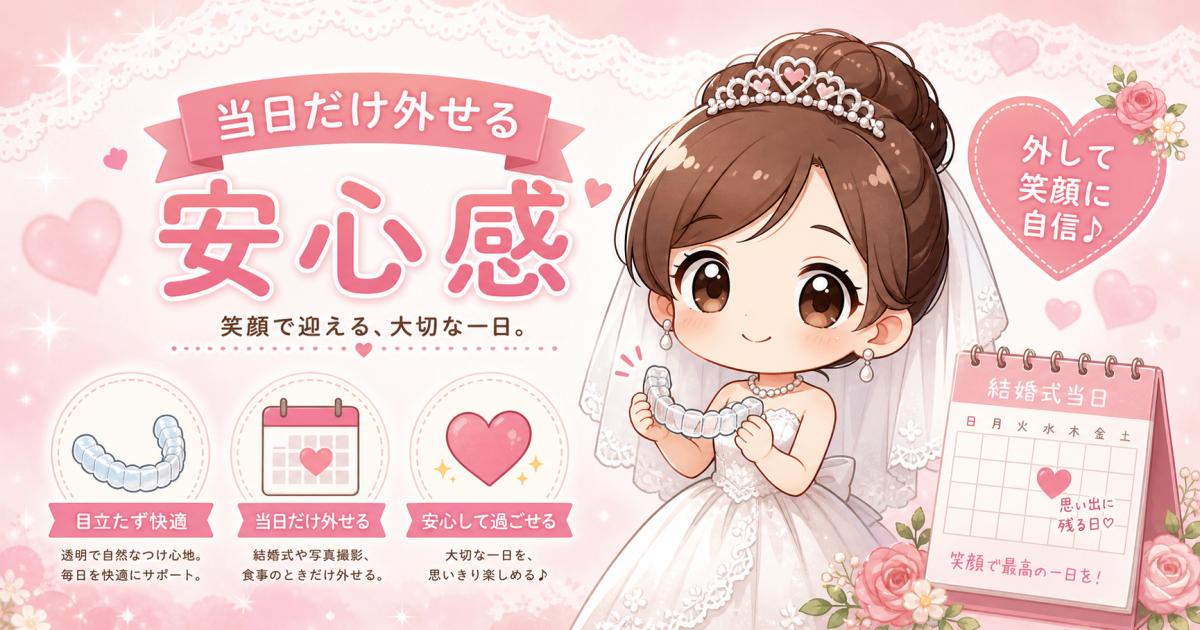 【よくある誤解】結婚式直前に部分矯正を始める方が見落としがちな3つのポイント