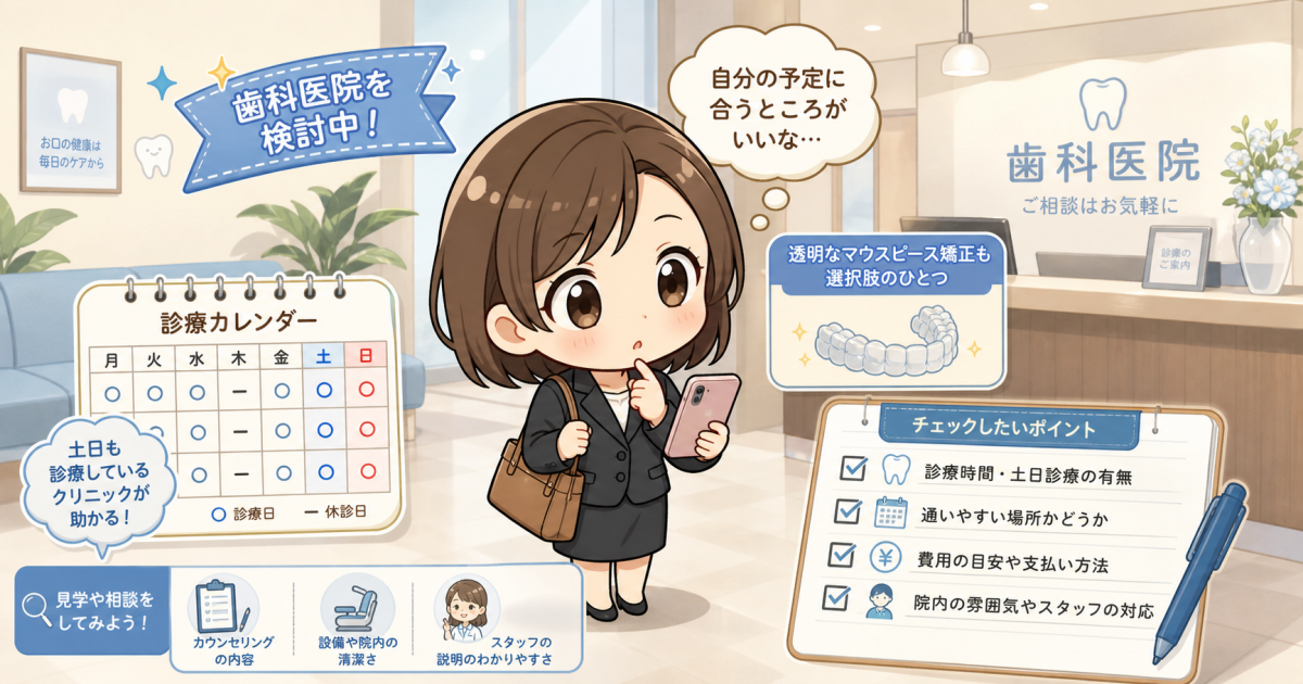働きながら整える：岡崎で後悔しない矯正歯科選びと初回相談のコツ
