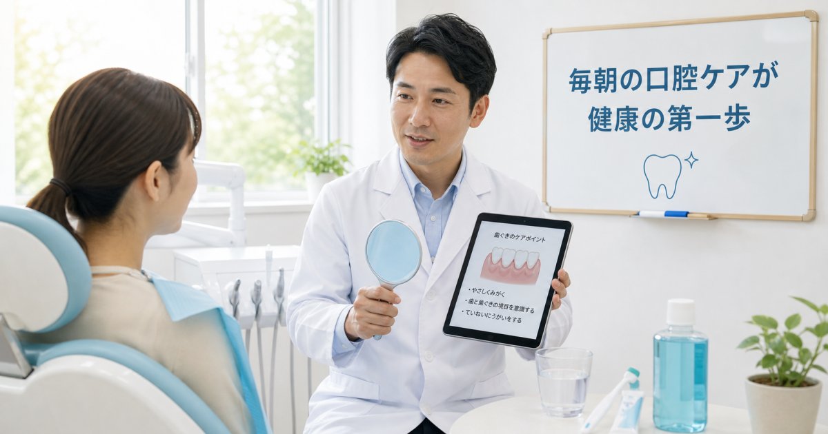 朝の口のネバネバは歯周病のサイン？原因と自宅ケア・受診目安