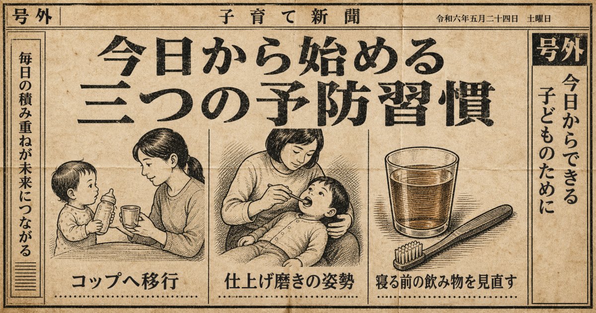 なぜ寝かしつけの哺乳瓶で起こるのか?発生メカニズムと注意したい飲料