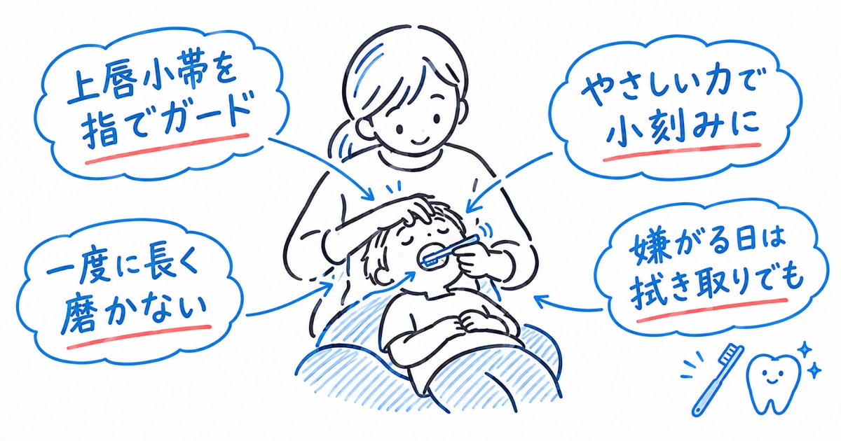 仕上げ磨きを嫌がる子へ！押さえつけずに済む対処と痛みを防ぐ工夫