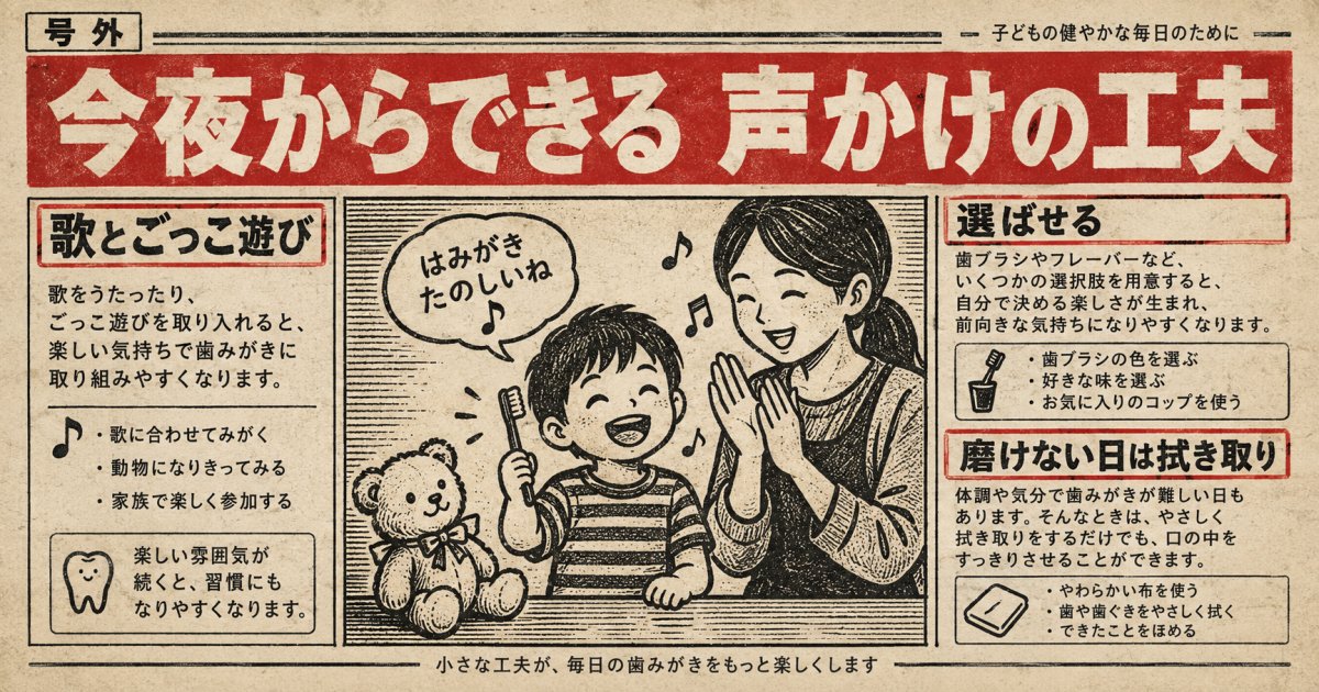 押さえつけずに乗り切る!今日から試せる楽しい声かけと代替策