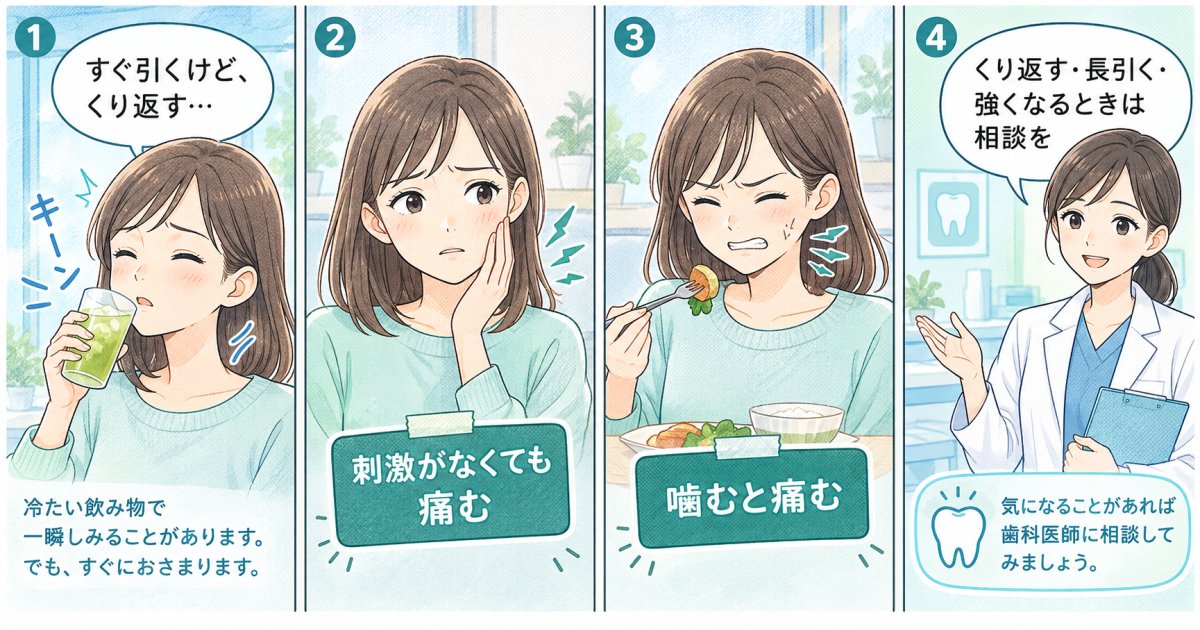 知覚過敏は放置して治りますか？受診を急ぐ症状は？