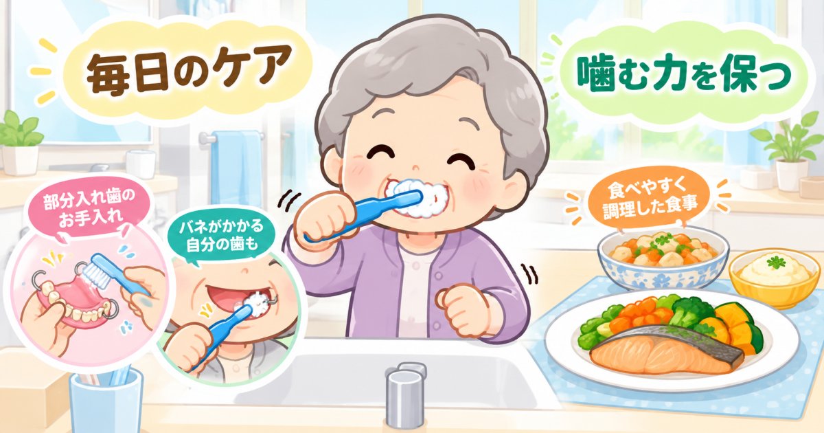 高齢者が歯を失う原因を予防する毎日の口腔ケアと噛む力を守る習慣